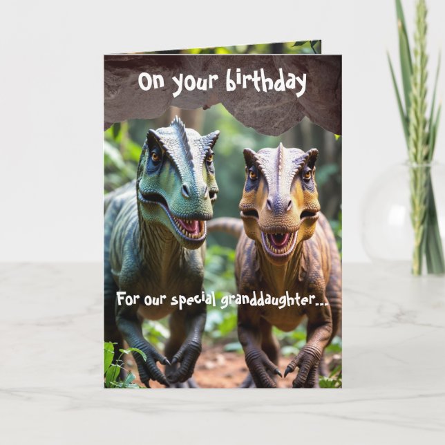 Cartão Dinossauro (Frente)