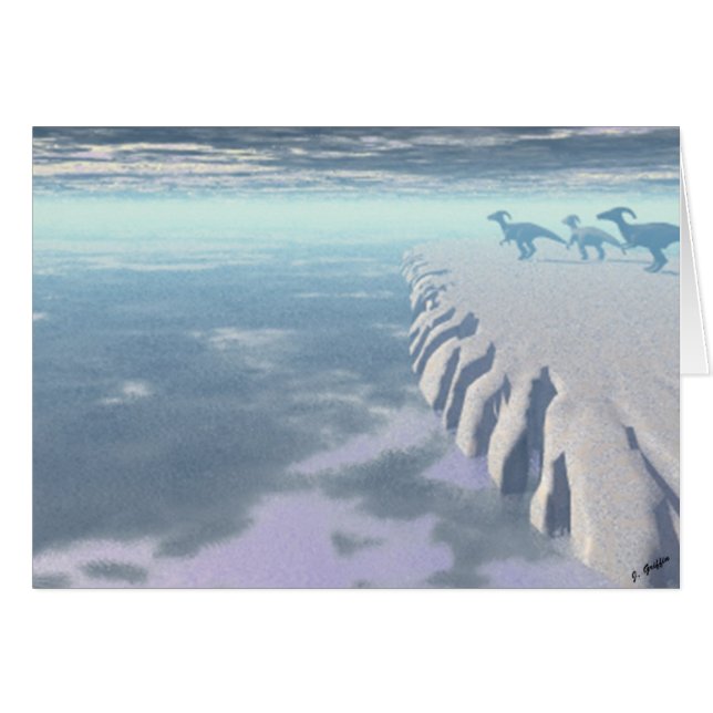 Cartão Dinossauro (Frente Horizontal)