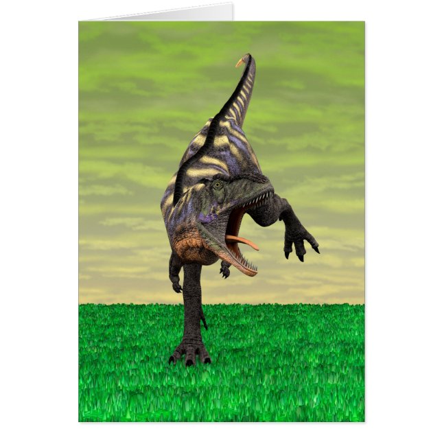 Cartão Dinossauro Aucasaurus (Frente)