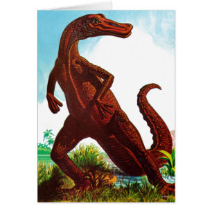 Cartão Dinossauro do Hadrosaurus