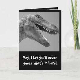 Cartão Dinossauro Humor