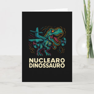 Cartão Dinossauro Nuclear - Crianças Italianas Engraçadas