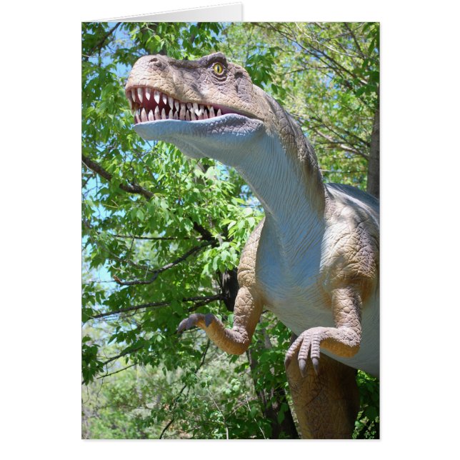 Cartão Dinossauro T-Rex (Frente)