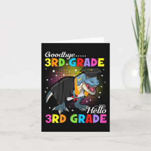 Cartão Dinossauro T Rex Adeus 3º Grau Alô 4º Grau G