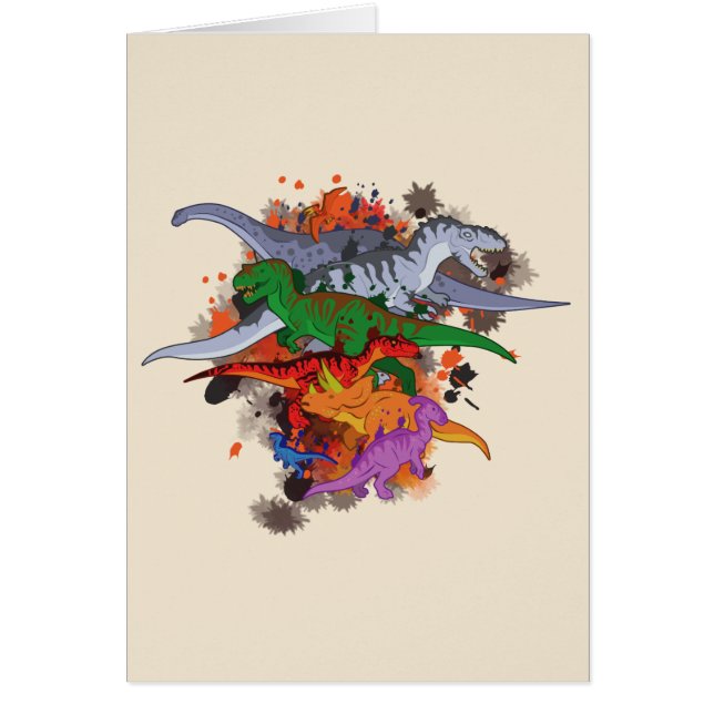 Cartão Dinossauros (Frente)