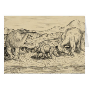 Cartão Dinossauros Clássicos