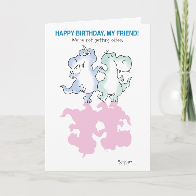 CARTÃO DINOSSAUROS DANÇANDO (Frente)