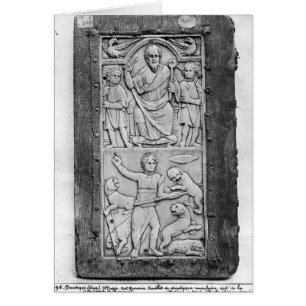 Cartão Diptych consular de Aetius, painel da mão esquerda