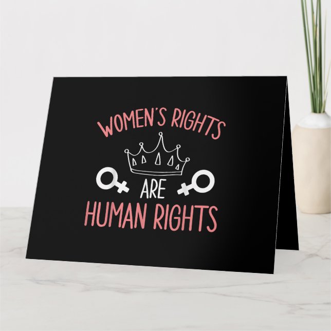 Cartão Direitos das mulheres Direitos das mulheres (Frente)