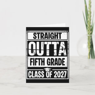 Cartão Direto da turma de formatura da quinta série de