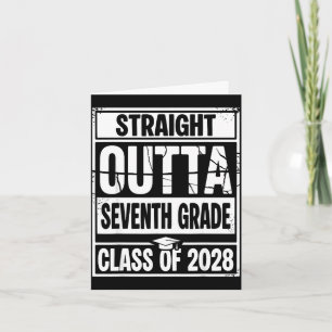 Cartão Direto da turma de formatura da sétima série