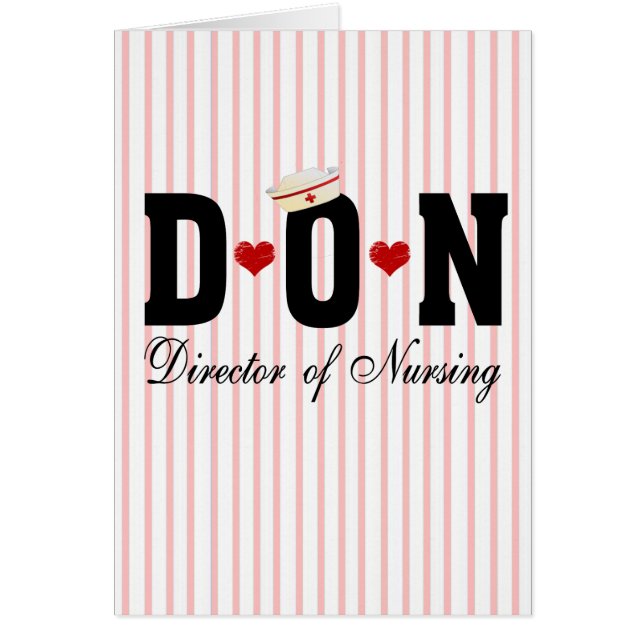 Cartão Diretor de Enfermagem da DON (Frente)