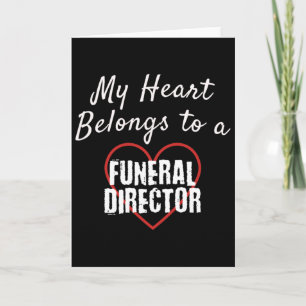 Cartão Diretor de Funeral Meu Coração Pertence ao Amor Va