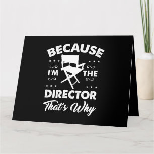 Cartão Diretor de Teatro Camisa para um Lover de Atuação 