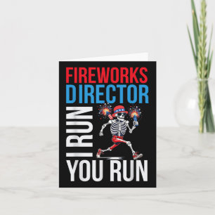 Cartão Diretor Do Fireworks Eu Lhe Lanço Em 4 De Julho Pa