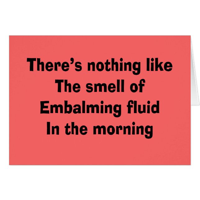 Cartão Diretor fúnebre engraçado presentes (Frente Horizontal)