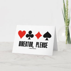 Cartão Diretor, Por Favor (jogo de quatro cartas na ponte