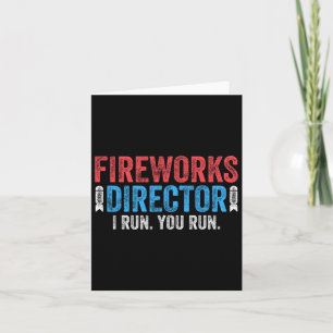 Cartão Diretora De Fogos De Artifício Eu Lhe Lanço 4 De J