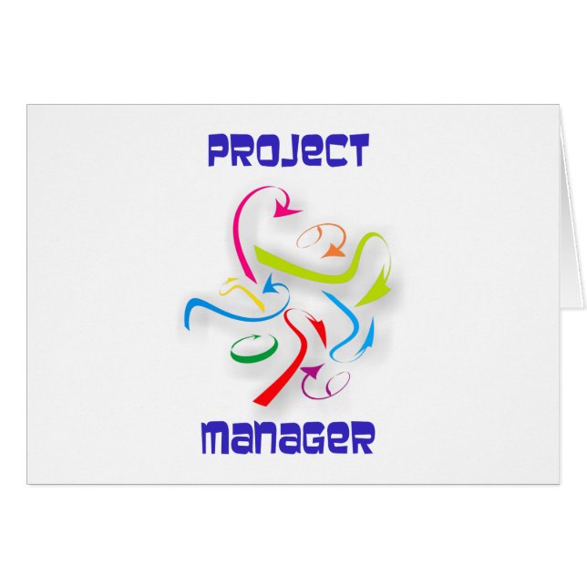 Cartão Dirigente de projecto project manager (Frente Horizontal)