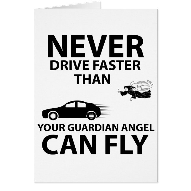 Cartão Dirigir com cuidado (Frente)