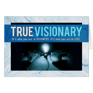 Cartão Dirija obrigados, você são um visionário