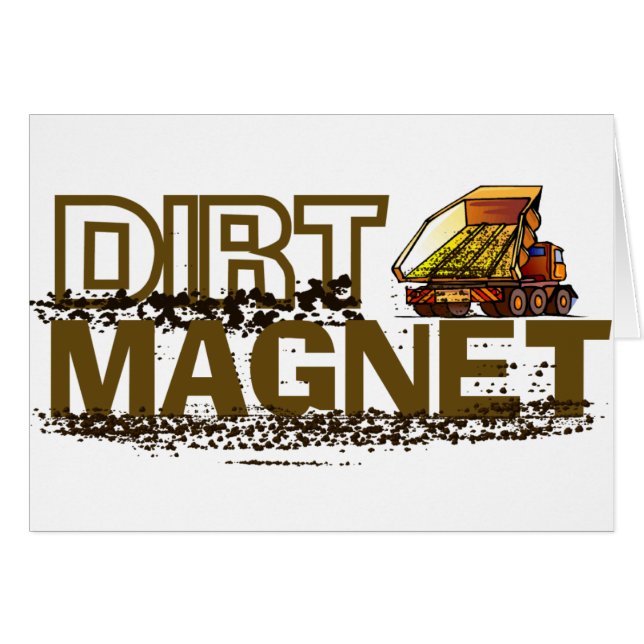 Cartão Dirt Magnet (Frente Horizontal)
