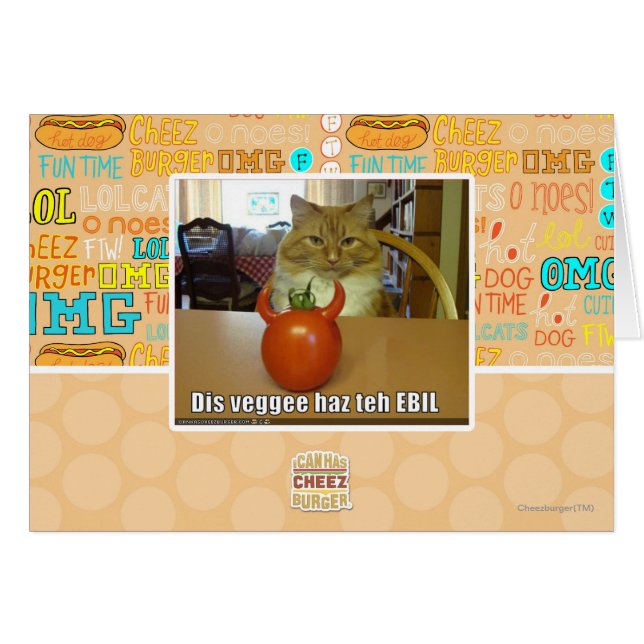 Cartão Dis veggee haz o EBIL (Frente Horizontal)