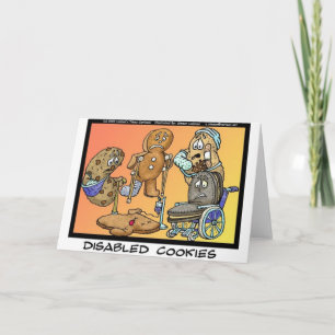 Cartão Disabled Cookies Funny Gifts & Collectibles
