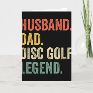 Cartão Disc Golf Funny Husnd Dad Legend Father's Day 