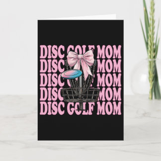 Cartão Disc Golf Mãe Mãe Dia das Mães Discgolf Coquette