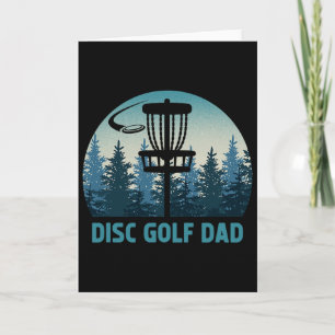 Cartão Disco de Golfe Masculino Pai Vintage Dia dos Pais