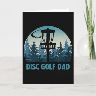 Cartão Disco de Golfe Masculino Pai Vintage Dia dos Pais 