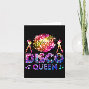 Cartão Disco Queen - Anos setenta Vintage da Disco Themed