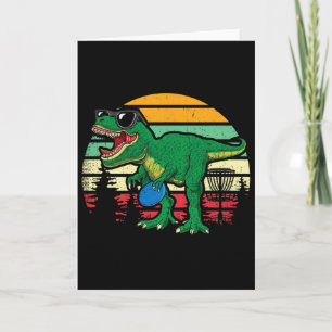 Cartão Discos Voadores Dino Fofo T Rex Dinossauro Criança