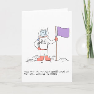 Cartão Discovering Space Greeting Card