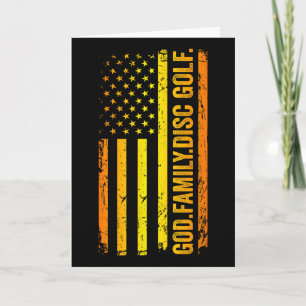 Cartão Disfarolando Deus Família Bandeira Americana Dia d