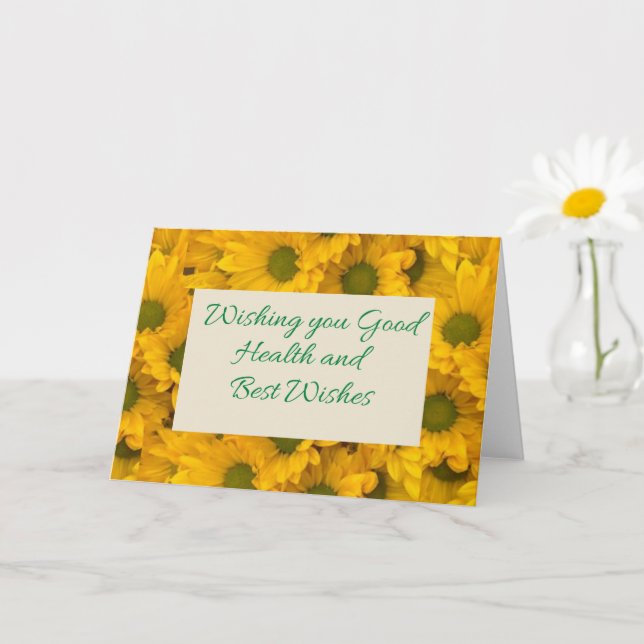 Cartão Disias Amarelas ficam bem (Planta pequena)