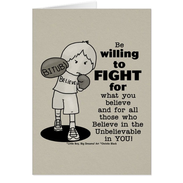 Cartão Disposto a Lutar (Frente)