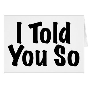 Cartão Disse-o assim