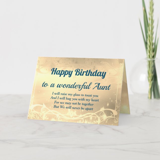Cartão Distance Happy Birthday Tunt Card (Frente)