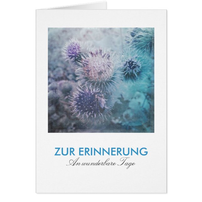 Cartão Distelblüten (Frente)