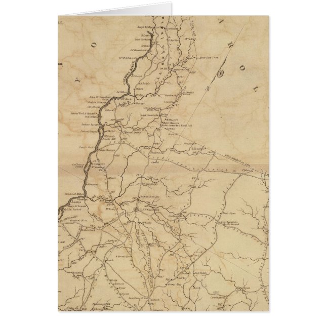 Cartão Distrito de Lancaster, Carolina do Sul (Frente)