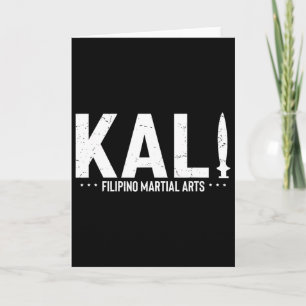 Cartão Ditado Antigo Kali Artes Marciais Filipinas Treina