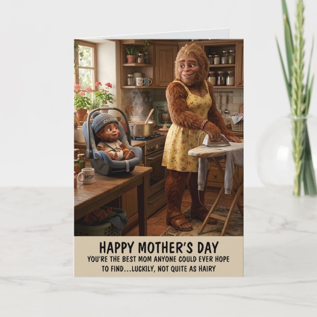 Cartão Dito Divertido Dia das Mães (Frente)