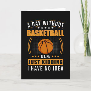 Cartão Dito engraçado de basquete