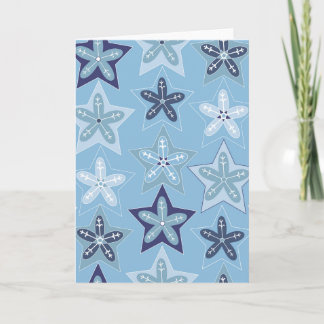 Cartão Ditsy Snowflake pattern backgrounds textures