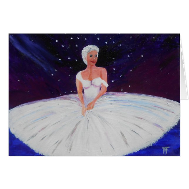 Cartão Diva da ópera do La (Frente Horizontal)