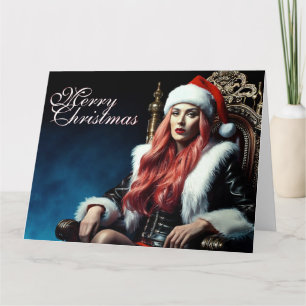 Cartão Diva de Couro e Pelos – Feliz Natal