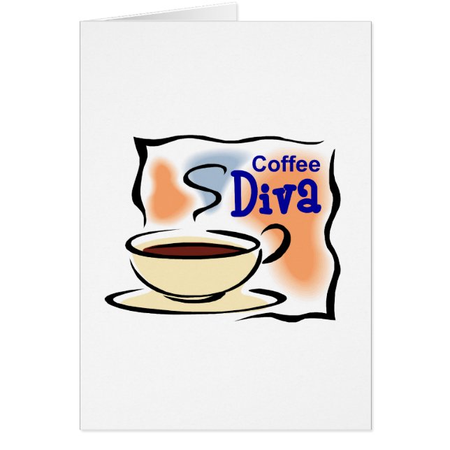 Cartão Diva do café (Frente)