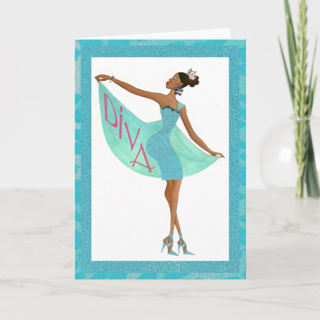 Cartão "Diva Fabulosa" (Frente)